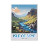 YYNFHCBS Île de Skye Écosse，Peinture par Numéro Kits pour Adultes sur Toile Décoration De La Maison Art Image Cadeau（50x60cm） 19.6x23.6 pouces-G19