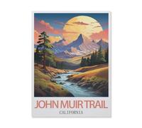 YYNFHCBS Peindre par Nombre Peinture par numéro,Sentier John Muir Californie,Kit Complet Peintures À l'huile Image par Numéros Photo À La Main Enfants(50x60cm) 19.6x23.6 pouces-F14