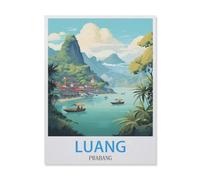 YYNFHCBS peinture par numero adulte Cadeau de Peinture à l'huile de Bricolage numérique，Luang Prabang Laos，pour Enfants Adultes Peindre par Nombre Kits Home Decor（40x50cm） 15.7x19.6 pouces-F5