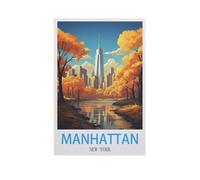 YYNFHCBS Peinture par Numero Kits Brosses et peintures acryliques,Manhattan, New York,Adultes Enfants Seniors Débutant Cadeau de Peinture(50x60cm) 19.6x23.6 pouces-H90
