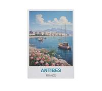YYNFHCBS Peinture par Numero pour Enfants，Antibes, France，DIY Peinture à l'huile Peindre par Nombre Kits sur Toile à Faire soi-même avec Pinceaux（50x60cm） 19.6x23.6 pouces-H52