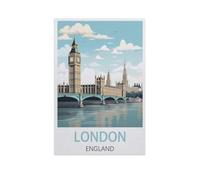 YYNFHCBS Peinture par Numero pour Enfants，Londres, Angleterre，DIY Peinture à l'huile Peindre par Nombre Kits sur Toile à Faire soi-même avec Pinceaux（20x30cm） 7,8x11,8 pouces-I96