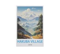 YYNFHCBS Village de Hakuba, Japon,Peinture par Numero Adulte, Cadeau de Peinture à l'huile de Bricolage numérique pour Enfants Adultes Peindre par Nombre Kits(40x50cm) 15.7x19.6 pouces-H81