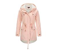 YYNUDA Manteau Femme d'hiver Chaud Parka Mi-longue Veste d'hiver Blouson à Capuche épais Fourrure Blouson avec Capuche Grande Taille Rose XXL