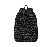 Yyoretp Abstrait Science Chimie Illustration 3D Toile Mode Sacs à Dos Décontracté Léger Sport Voyage Sac à Dos Multifonction, Noir , S, Décontracté
