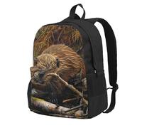 Yyoretp Beaver Working Sac à dos décontracté pour homme et femme Grande capacité