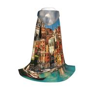 Yyoretp Belle cape à capuche imprimée italienne pour enfants avec costume de carnaval, Halloween, cosplay