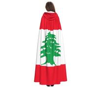 Yyoretp Cape à capuche imprimée drapeau du Liban pour adulte, carnaval, cosplay, Noël, Halloween.