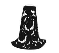 Yyoretp Cape à capuche pour enfants avec imprimé chauve-souris volantes pour Halloween, carnaval, cosplay, déguisement