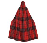 Yyoretp Cape à capuche unisexe rouge et noir pour adulte pour Halloween, cosplay, costume de vampire de la mort