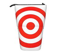 Yyoretp Design Target Print Sac à stylos télescopique Pop Up Étui de rangement portable sur pied