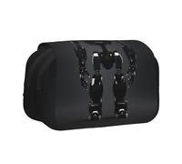 Yyoretp Grande capacité - Trousse de rangement multifonction - Imprimé robot - Noir