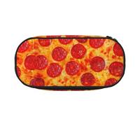 Yyoretp Grande trousse à crayons avec impression 3D Pizza Pepperoni Grande trousse à crayons pour fournitures de bureau