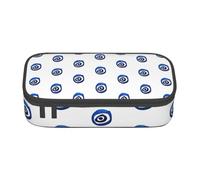 Yyoretp Grande trousse à crayons de grande capacité avec impression mauvais yeux pour fournitures de bureau., Noir , Taille unique, Poche de rangement