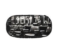 Yyoretp Grande trousse à crayons de grande capacité avec impression monochrome pour fournitures de bureau