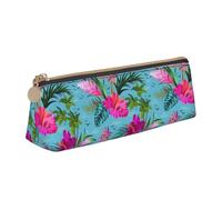 Yyoretp Hello Hawaii Trousse de rangement triangulaire simple pour fournitures de bureau, cosmétiques, articles de toilette, blanc, Taille unique, Trousse de beauté