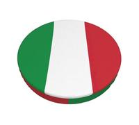 Yyoretp Housse de tabouret de bar rond lavable avec motif drapeau italien - Housse de coussin élastique