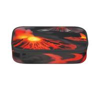Yyoretp Kilauea Trousse à crayons avec impression volcans Grande capacité Pochette de rangement Organiseur de bureau Boîte de maquillage