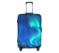 Yyoretp Northern Lights Housse de protection élastique pour valise avec fermeture éclair pour 45,7 à 81,3 cm., blanc, M