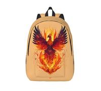 Yyoretp Phoenix Sac à dos tendance en toile, sac à dos de sport léger décontracté sac à dos de voyage multifonction, Noir , M, Décontracté