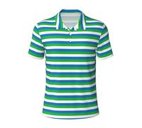 Yyoretp Polo de golf athlétique à manches courtes pour homme imprimé drapeau Sierra Leone, Noir , L