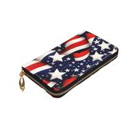 Yyoretp Portefeuille en cuir de qualité supérieure avec fermeture éclair sur le pourtour pour homme et femme, couverture de carnet de chèques avec blocage RFID