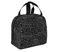 Yyoretp Sac à bento isotherme avec illustration 3D de science abstraite, illustration de chimie, sac à déjeuner portable en aluminium épais résistant à l'eau
