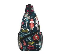 Yyoretp Sac à dos à bandoulière pour femme avec imprimé Casse-noisette et danse de Noël pour voyage, randonnée, escalade