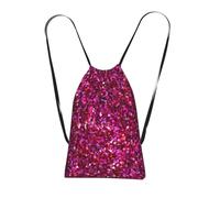Yyoretp Sac à dos avec cordon de serrage imprimé à paillettes pour le sport, la plage, la natation, la gym, les voyages.