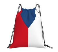 Yyoretp Sac à dos avec cordon de serrage imprimé drapeau de la République tchèque pour le sport, la gym, la plage, la danse, le yoga, pour homme et femme