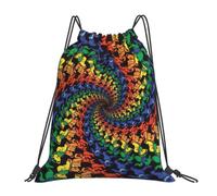 Yyoretp Sac à dos avec cordon de serrage imprimé imprimé ours dansant pour la gym, la plage, la danse, le yoga pour femmes et hommes