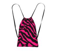 Yyoretp Sac à dos avec cordon de serrage imprimé zèbre, tigre léopard, rose, sac de rangement pour le sport, la plage, la natation, la gym, les voyages.