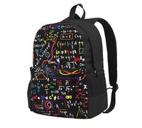 Yyoretp Sac à dos décontracté pour homme et femme - Grande capacité - Imprimé formule mathématique