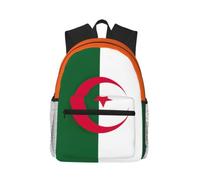 Yyoretp Sac à dos décontracté pour ordinateur portable imprimé drapeau de l'Algérie, sac à dos classique pour voyage, travail, sac à livres léger