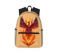 Yyoretp Sac à dos décontracté pour ordinateur portable imprimé Phoenix, sac à dos classique pour voyage, travail, sacs à livres légers