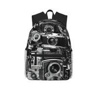Yyoretp Sac à dos décontracté pour ordinateur portable rétro cool avec impression d'appareil photo, sac à dos classique pour voyage, travail, sacs à livres légers