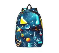 Yyoretp Sac à dos en toile avec impression abstraite, science, chimie, tendance, décontracté, léger, sac à dos de sport, sac de voyage multifonction, Noir , M, Décontracté