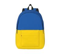 Yyoretp Sac à dos en toile imprimé drapeau de l'Ukraine, sac à dos de sport léger décontracté sac à dos de voyage multifonction, Noir , M, Décontracté