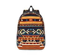 Yyoretp Sac à dos tendance en toile avec motifs nationaux africains, décontracté, léger, sac à dos de sport, sac de voyage multifonction, Noir , M, Décontracté