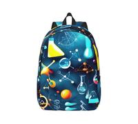 Yyoretp Sac à dos tendance en toile imprimée abstraite, science, chimie, sac à dos de sport, sac à dos de voyage, sac multifonction, Noir , S, Décontracté