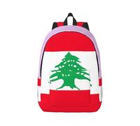 Yyoretp Sac à dos tendance en toile imprimée drapeau du Liban, sac à dos de sport, sac à dos de voyage, sac multifonction, Noir , M, Décontracté
