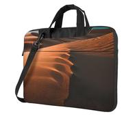 Yyoretp Sac pour ordinateur portable de 13 à 16" avec motif dunes de sable, Noir , 13 inch