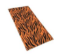 Yyoretp Serviette de bain super douce et très absorbante avec motif à rayures oranges pour la natation, la plage