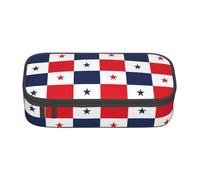 Yyoretp Trousse à crayons avec imprimé drapeau du Panama - Grande capacité - Organiseur de bureau - Boîte de maquillage