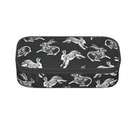 Yyoretp Trousse à crayons avec imprimé lapin - Grande capacité - Organiseur de bureau - Boîte de maquillage