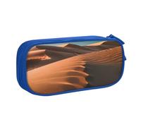 Yyoretp Trousse à crayons de grande capacité avec fermeture éclair double couche avec imprimé dunes de sable, trousse de maquillage., bleu, Taille unique, Trousse de beauté