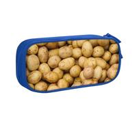 Yyoretp Trousse à crayons de grande capacité avec fermeture éclair double couche avec motif pommes de terre., bleu, Taille unique, Trousse de beauté