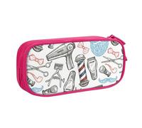 Yyoretp Trousse à crayons de grande capacité avec fermeture éclair double couche pour Barber Shop - Style monochrome., rose, Taille unique, Trousse de beauté