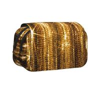 Yyoretp Trousse à crayons de grande capacité avec imprimé paillettes dorées et scintillantes