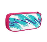 Yyoretp Trousse à crayons de grande capacité avec motif tasse des années 90, double couche avec fermeture éclair, trousse de maquillage, boîte à crayons., rose, Taille unique, Trousse de beauté